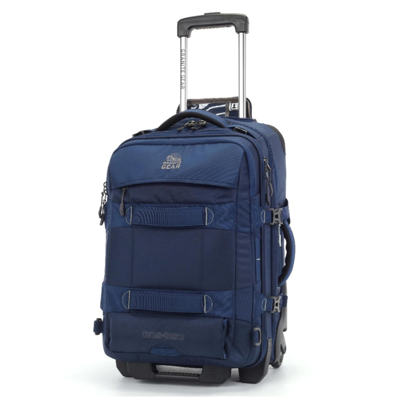 Granite Gear 55L Water - Resistant Wheeled Duffle Suitcase – Carry - On Softcase Luggage with Backpack & Waist Straps, Rolling Wheels, and Durable Travel Design