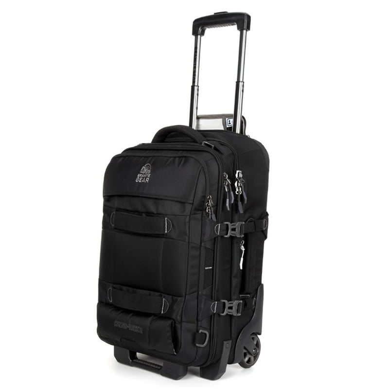 Granite Gear 55L Water - Resistant Wheeled Duffle Suitcase with Backpack & Waist Straps - Carry - On Luggage Tote Softcase