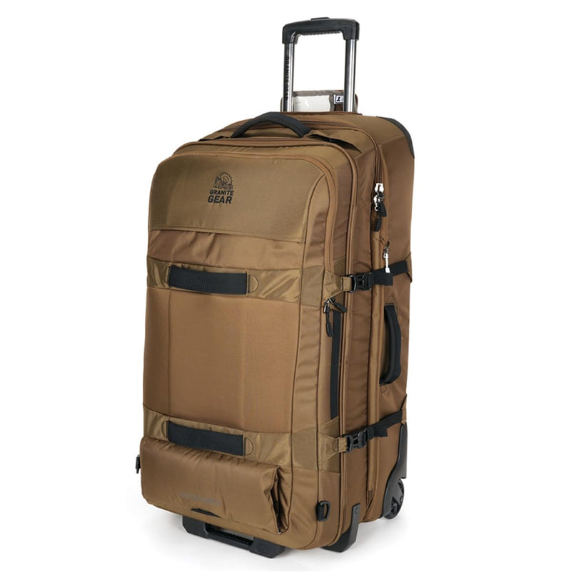 Granite Gear Water - Resistant Wheeled Duffle Suitcase – Large Check - in Softcase Luggage with Backpack Straps and Rolling Wheels for Travel