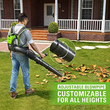 Greenworks 40V (165 MPH / 660 CFM / 75+ Compatible Tools) Cordless Brushless Backpack Leaf Blower, 8.0Ah Battery and Charger Included, Green