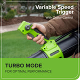 Greenworks 40V (660 CFM / 165 MPH) Brushless Backpack Leaf Blower, Commercial - Grade Power for Yards, Driveways, Patios, Includes 5.0Ah Battery & 5A Rapid Charger