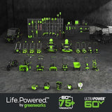 Greenworks 60V 550 CFM Brushless Backpack Blower, 5.0Ah Battery and 6A Charger