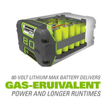 Greenworks 80V (180 MPH / 610 CFM / 75+ Compatible Tools) Cordless Brushless Backpack Blower, Tool Only