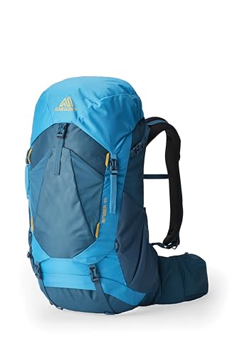 Gregory Amber 44L Women's Dayhiking/Backpacking Pack, with Breathable Backpanel and Comfort 3d Waistbelt, Plus Size, Coral Blue