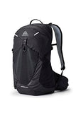 Gregory Miko 25L Unisex Day Hiking Backpack, Ventilated Backpanel, Built-In Hydration Attachment for Water Bladder (Reservoir Not Included), One Size Fits All, Optic Black