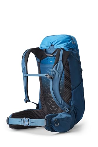 Gregory Stout 45L Plus Size Unisex Backpacking Pack, Breathable Backpanel, Internal Hydration Sleeve for Water Reservoir (Bladder Not Included), Plus Size, Compass Blue