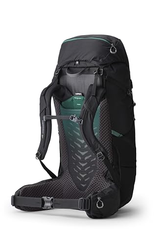 Gregory Stout 70L Unisex Backpacking Pack, Breathable Backpanel, Internal Hydration Sleeve for Water Reservoir (Bladder Not Included), One Size Fits All, Forest Black