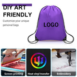 Grneric 10Pcs Drawstring Backpack Bulk Cinch Bag, Drawstring Bags Polyester for Gym Sports Beach Party Trip (Purple)
