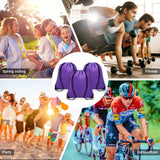 Grneric 10Pcs Drawstring Backpack Bulk Cinch Bag, Drawstring Bags Polyester for Gym Sports Beach Party Trip (Purple)