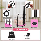 GtIiFmTe Foldable Hand Truck, Lightweight Luggage Cart for Airport Car Seat