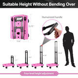 GtIiFmTe Foldable Hand Truck, Lightweight Luggage Cart for Airport Car Seat