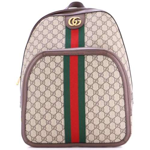 Gucci, Pre-Loved Ophidia Backpack GG Coated Canvas Medium, Brown | Backpacks4Less