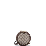Gucci, Pre-Loved Ophidia Round Backpack GG Coated Canvas Mini, Brown