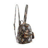 Guess Bags House Party Backpack, Brown Logo Multi, Taglia unica