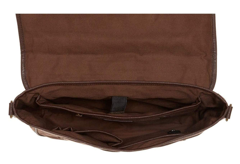 GUESS Men's Messenger, Brown, Medium