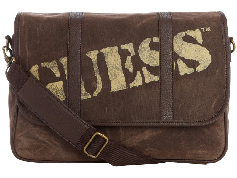 GUESS Men's Messenger, Brown, Medium