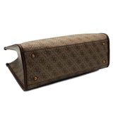 Guess SB866522 Sylvana Women's Handbag, LATTE LOGO/BROWN