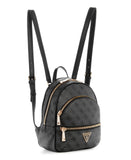 GUESS Womens Manhattan Backpack, Coal Logo