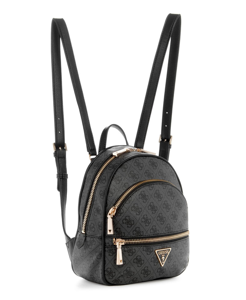 GUESS Womens Manhattan Backpack, Coal Logo
