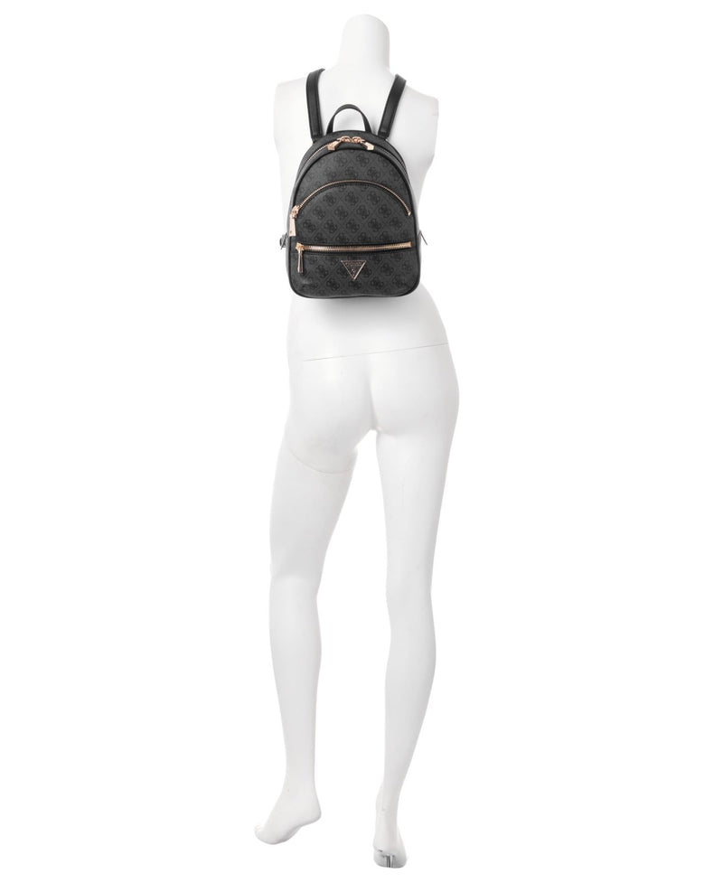 GUESS Womens Manhattan Backpack, Coal Logo