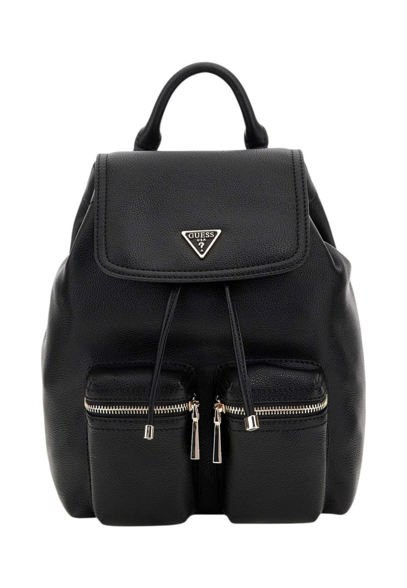 GUESS Women's Manhattan II Flap Backpack Black One Size