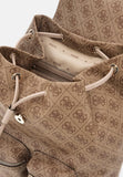 GUESS Women's Manhattan II Flap Backpack Latte Logo One Size