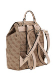 GUESS Women's Manhattan II Flap Backpack Latte Logo One Size