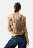GUESS Women's Manhattan II Flap Backpack Latte Logo One Size