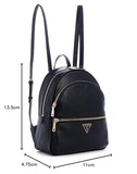 GUESS womens Manhattan Large Backpack, Black, One Size US