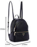 GUESS womens Manhattan Large Backpack, Black, One Size US