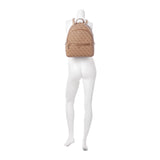 GUESS Womens Manhattan Large Backpack, Latte Logo
