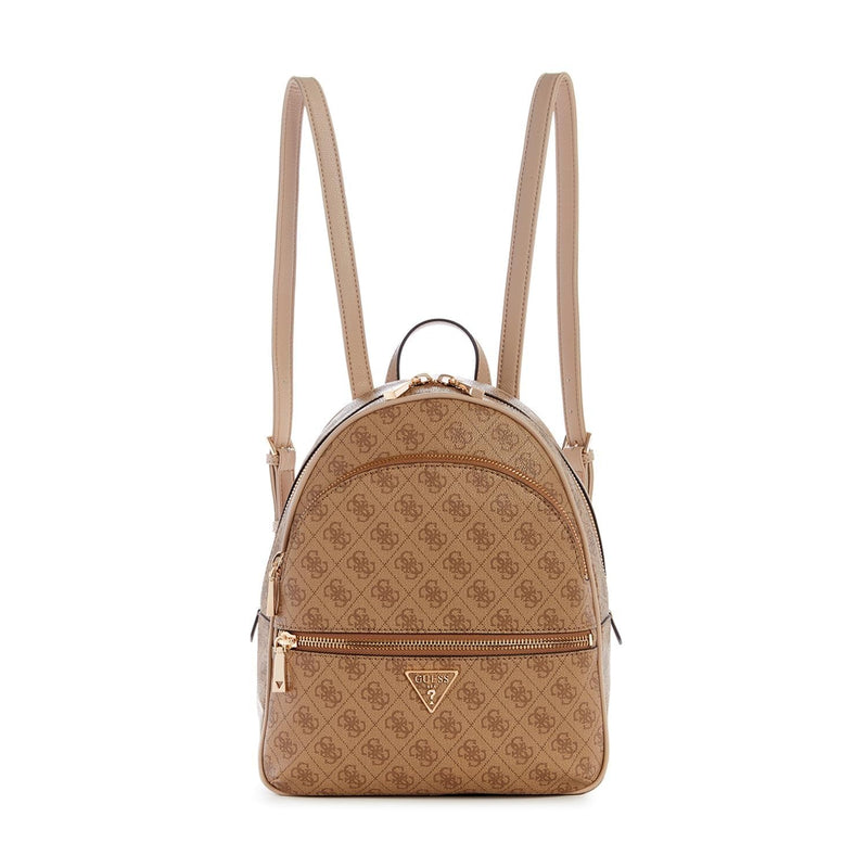 GUESS Womens Manhattan Large Backpack, Latte Logo