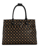 GUESS Women's Wilder Shopper Tote, Brown