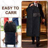 Guirnd Hanging Garment Bag, 45 Inch Black Garment Covers with Zipper, Garment Covers for Storage and Travel, Hanging Clothes Cover Dress Suit Bag for Clothes, Coats, Jackets(2 Packs)