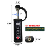 Gun Case Lock TSA Approved Locks for Gun Case,Cut - Proof Padlock for Guns/Rifles/Hard Pistol Cases/Firearms/Handguns/Revolvers/Camera/Drone/Equipments/Instruments/Tools Protective Hard Cases(Black)