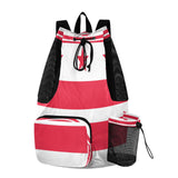 GuoChe Beach Drawstring Bags Camp Bag With Water Bottle Pocket Cinch Back Sack Waterproof Washington D.c. Flag