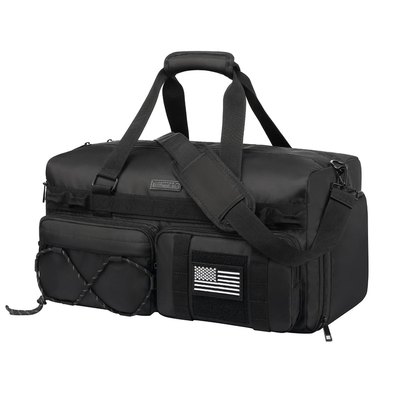 Gym Bag Water - Resistant Sports Duffel,Portable Lightweight Gym Bag,Sports Duffel Bags for Women&Men for Camp, Fitness, and Short Tours, Dance - The Red Flag area allows for DIY