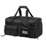 Gym Bag Water-Resistant Sports Duffel,Portable Lightweight Gym Bag,Sports Duffel Bags for Women&Men for Camp, Fitness, and Short Tours, Dance - The Red Flag area allows for DIY