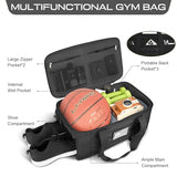 Gym Bags for Men Women, Carry On Luggage 22x14x9 Airline Approved, Tactical Duffle Bag with Shoe Compartment, 3 in 1 Carry on Travel Backpack with Wet Pocket, Weekender Overnight Bag, Black