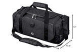 Gym Duffle Bag Backpack Waterproof Sports Duffel Bags Travel Weekender Bag for Men Women Overnight Bag with Shoes Compartment Black - Perfect Fathers Day Gifts for Dad/Men/Husband