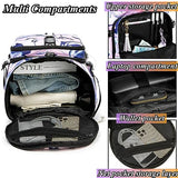 Gym Duffle Bag Backpack with Shoe Compartment,4 ways Travel Backpack for Women and Men,Multi-Functional Weekender bag with Waterproof Layer&Laptop Compartment for Fitness, Travel,Camping(Purple)