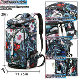 Gym Duffle Bag Backpack with Shoe Compartment,4 ways Travel Backpack for Women and Men,Multi - Functional Weekender bag with Waterproof Layer&Laptop Compartment for Fitness, Travel,Camping(Turquoise)