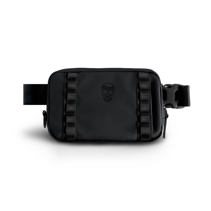 Gymreapers Travel Small Crossbody Bags for Men & Women with Hidden Pocket - Waterproof Crosssbody Fanny Pack for Men with Adjustable Shoulder Sling Belt for Traveling, Running & Hiking (Onyx)