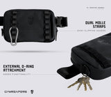 Gymreapers Travel Small Crossbody Bags for Men & Women with Hidden Pocket - Waterproof Crosssbody Fanny Pack for Men with Adjustable Shoulder Sling Belt for Traveling, Running & Hiking (Onyx)
