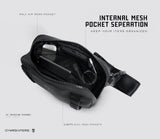 Gymreapers Travel Small Crossbody Bags for Men & Women with Hidden Pocket - Waterproof Crosssbody Fanny Pack for Men with Adjustable Shoulder Sling Belt for Traveling, Running & Hiking (Gunmetal)
