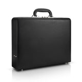 HAESTUS Briefcases for Men, Professional Leather Briefcase with Lock, Hard Shell Business Brief Case, Durable Executive Attache Case for Laptop Documents, Mens Hard Briefcase for Work Office Travel