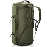 Haimont Large Duffle Backpack Bag for Men Travel, Heavy Duty Duffel Bags with Shoes Compartment for Long Trip, Camping, Water - resistant, 90L, Army Green