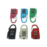 HAJXZH 6 Pcs Luggage Combination Locks Padlock Zinc Alloy Small Safe Combination Padlock, for Backpacks Bags Suitcases Luggage Briefcases Notebook (6 Colors)