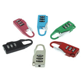 HAJXZH 6 Pcs Luggage Combination Locks Padlock Zinc Alloy Small Safe Combination Padlock, for Backpacks Bags Suitcases Luggage Briefcases Notebook (6 Colors)