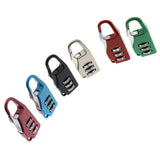 HAJXZH 6 Pcs Luggage Combination Locks Padlock Zinc Alloy Small Safe Combination Padlock, for Backpacks Bags Suitcases Luggage Briefcases Notebook (6 Colors)